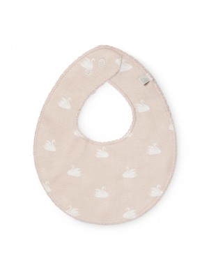 Teething Bib - GOTS Swan