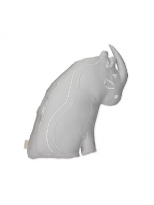 Rhinoceros Cushion - OCS - Grey 