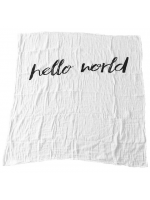 Modern Burlap Swaddle Hello